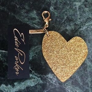 Edie Parker Heart Keychain